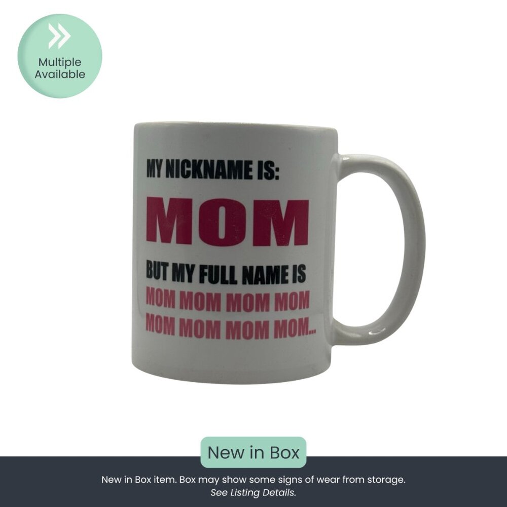 My Nickname Is Mom – White Ceramic Coffee Mug (11oz)